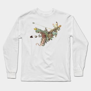 spacrship animal Long Sleeve T-Shirt